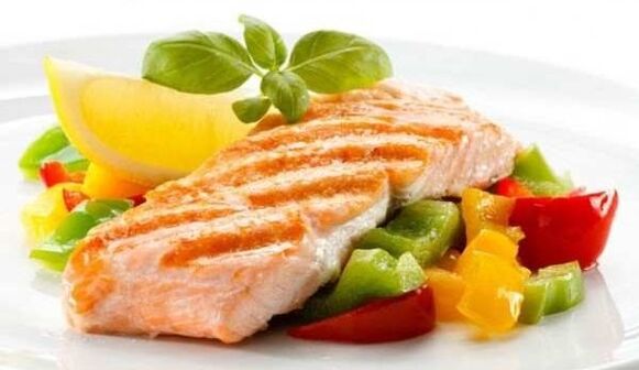 pește cu legume pentru dieta Dukan